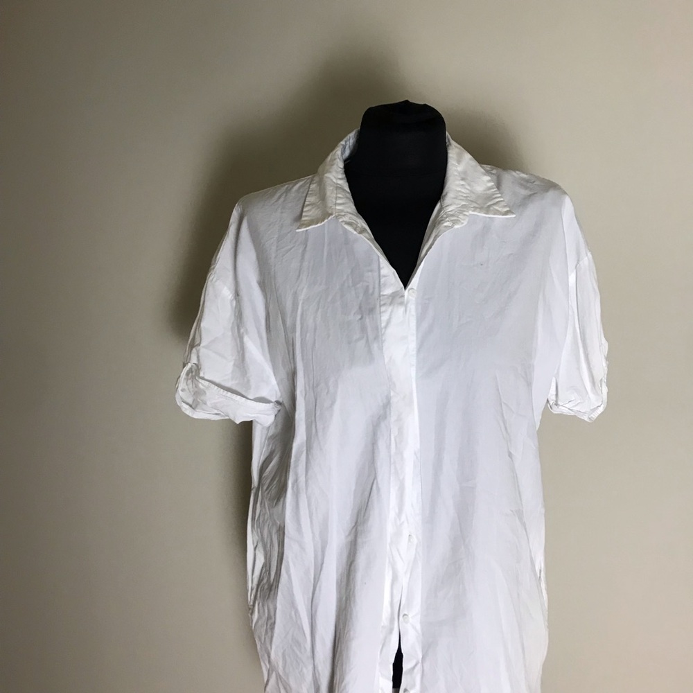 Zara White Short-sleeve Dress - Picture 3 of 6